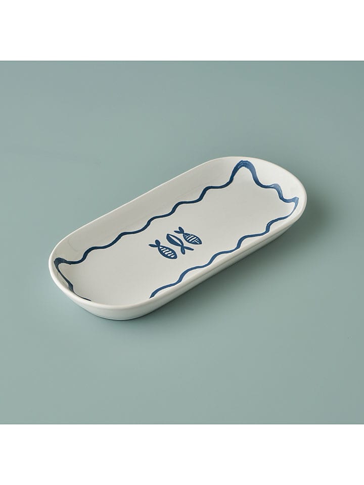 BELLA MAISON Półmisek "Marine" w kolorze biało-niebieskim rozmiar: onesize