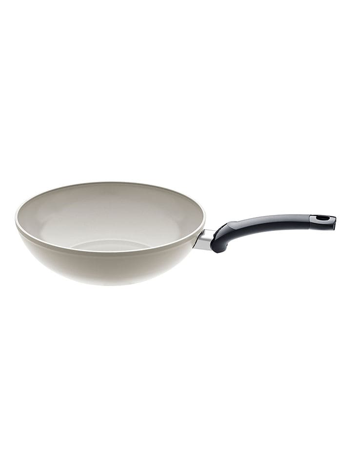 Fissler Wok "Ceratal®" w kolorze szaro-kremowym - Ø 30 cm rozmiar: onesize