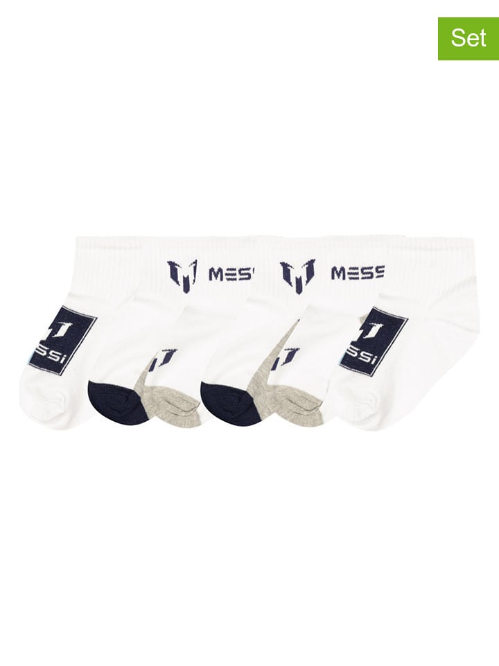 Messi Skarpety (6 par) w kolorze białym rozmiar: 35-38