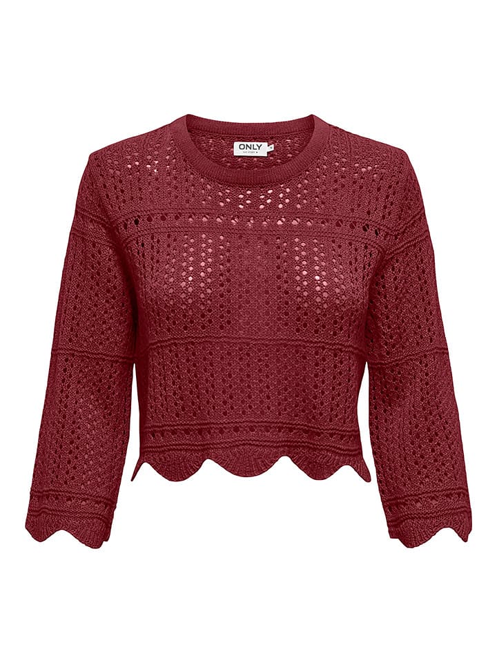 ONLY Sweter w kolorze bordowym rozmiar: XL