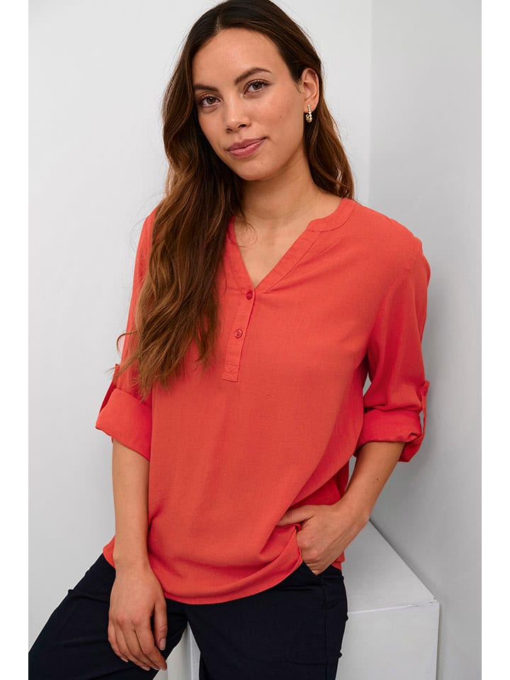 Kaffe Bluzka w kolorze czerwonym rozmiar: 38