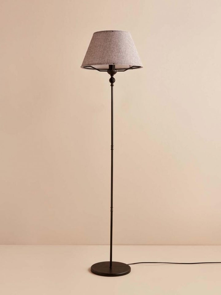 Opviq Lampa stojąca w kolorze jasnoszaro-czarnym - wys. 145 cm rozmiar: onesize
