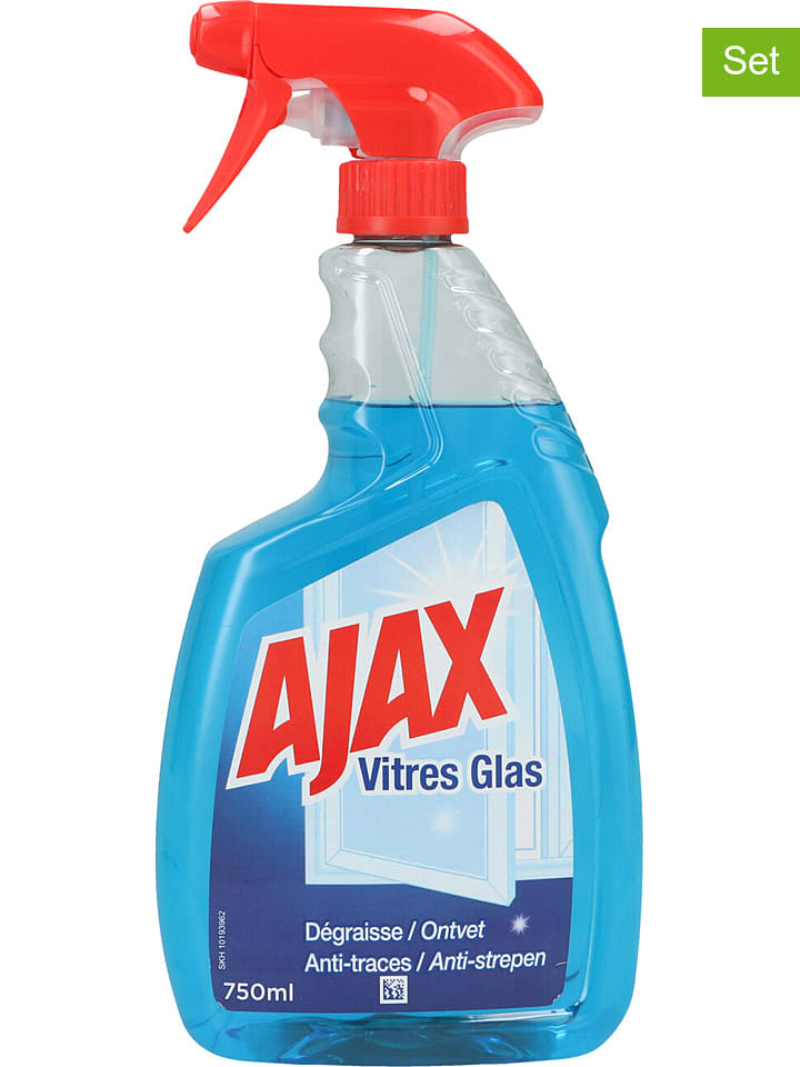 Ajax Środki do czyszczenia szkła (6 szt.) "Triple Action" - 6x 750 ml rozmiar: onesize