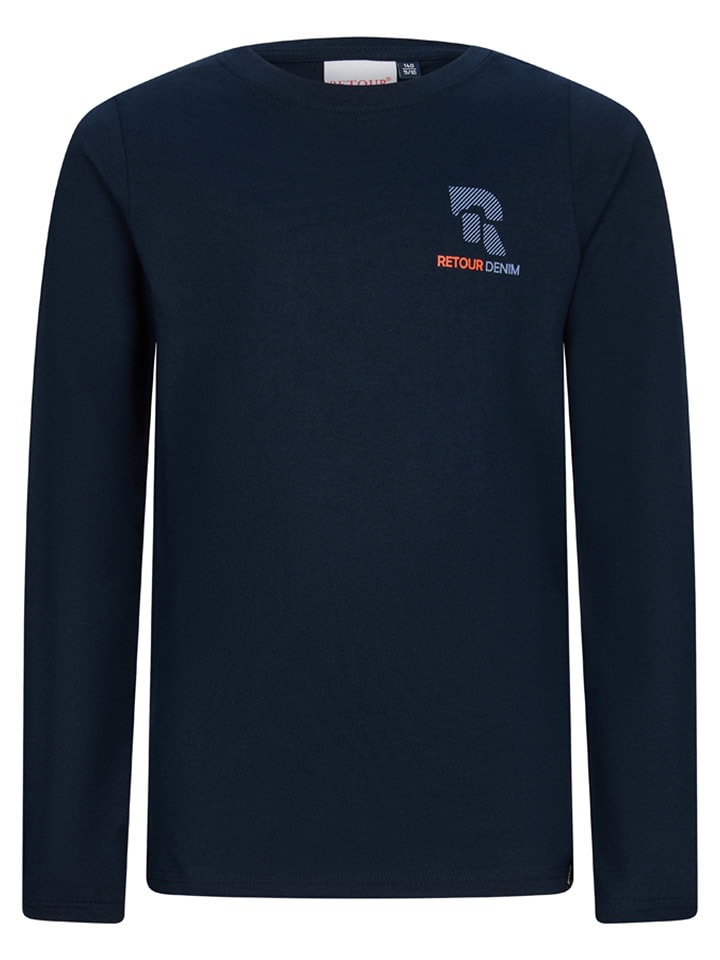 Retour Koszulka "Florian" w kolorze granatowym rozmiar: 170/176