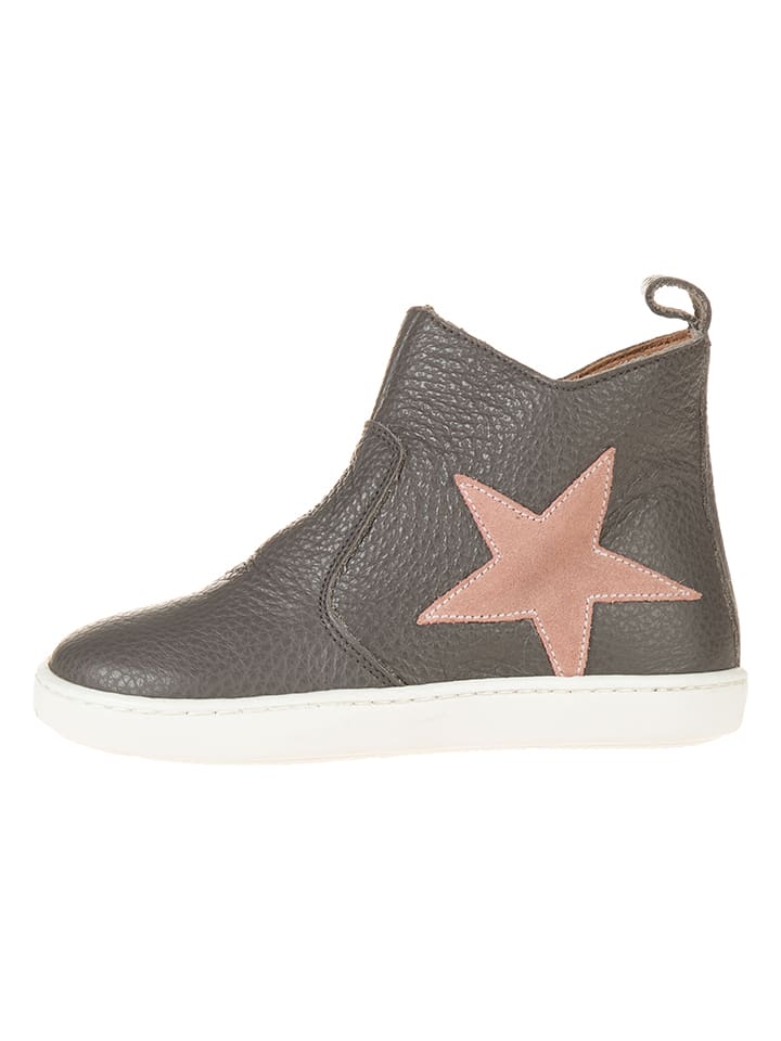 lamino Skórzane botki w kolorze szarym rozmiar: 30