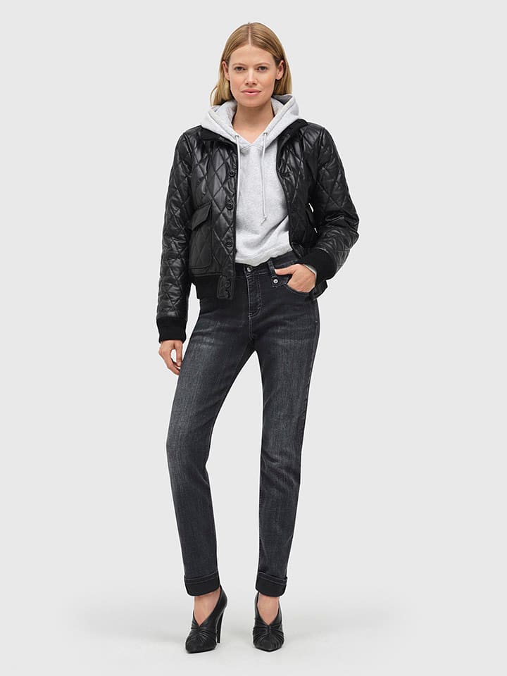 MAC Dżinsy "Rich" - Slim fit - w kolorze antracytowym rozmiar: 38/L28