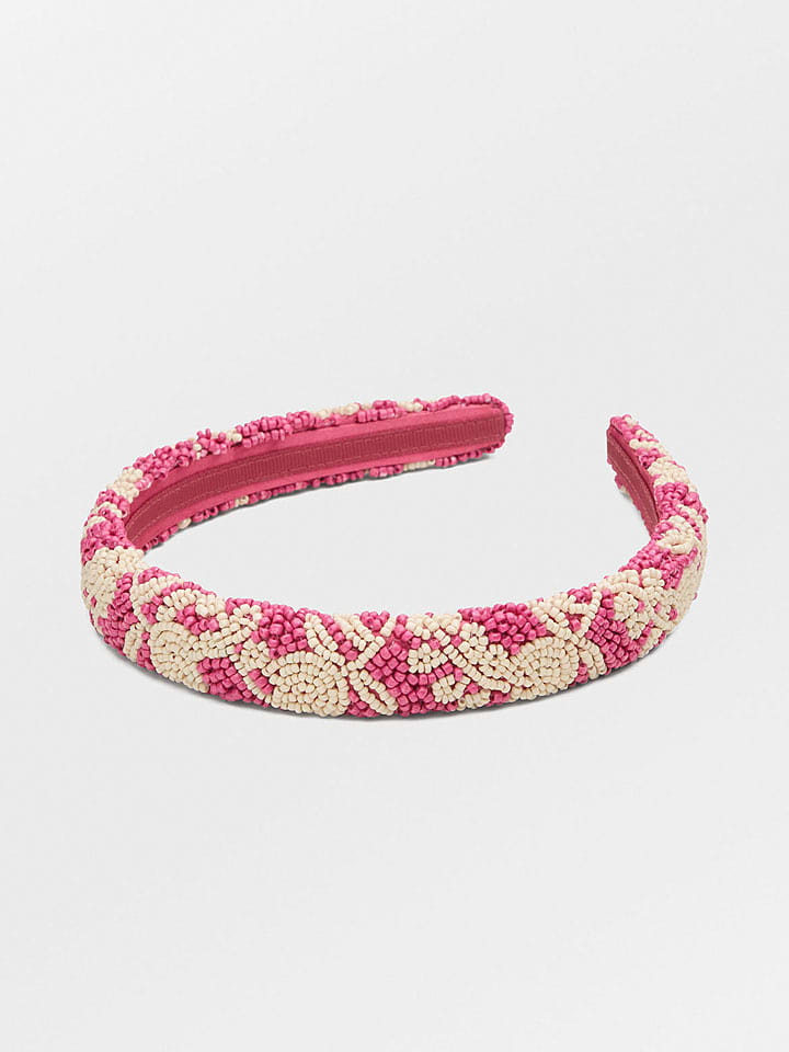 Becksöndergaard Opaska w kolorze różowo-kremowym do włosów rozmiar: onesize