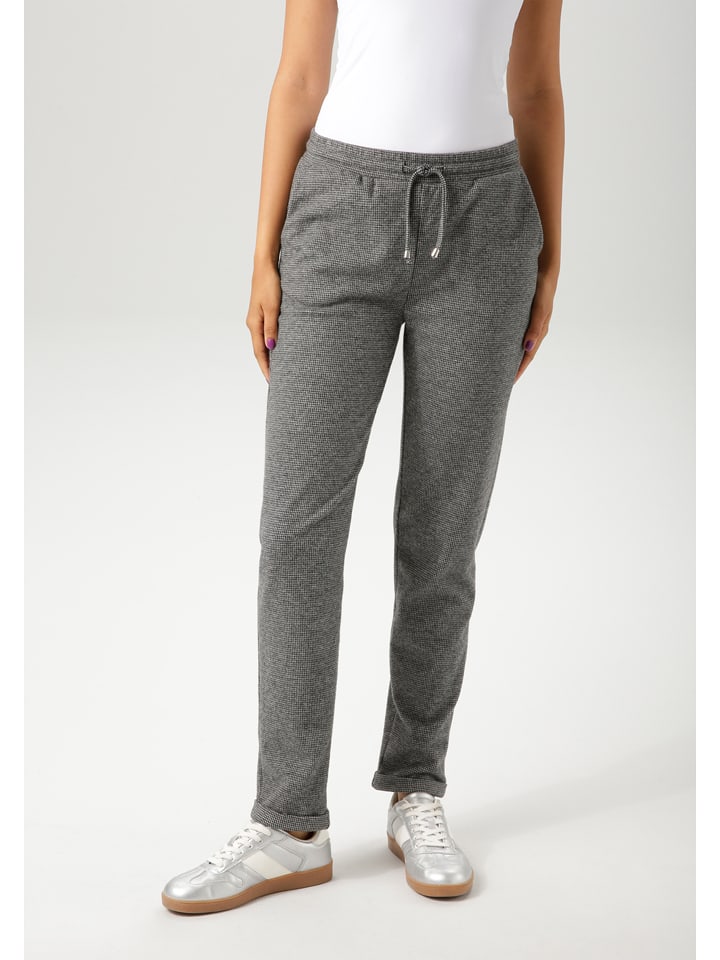 Aniston Spodnie chino w kolorze czarno-białym rozmiar: 44