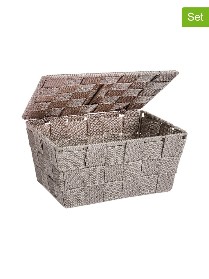 Wenko Kosze (2 szt.) w kolorze szarobrązowym rozmiar: onesize