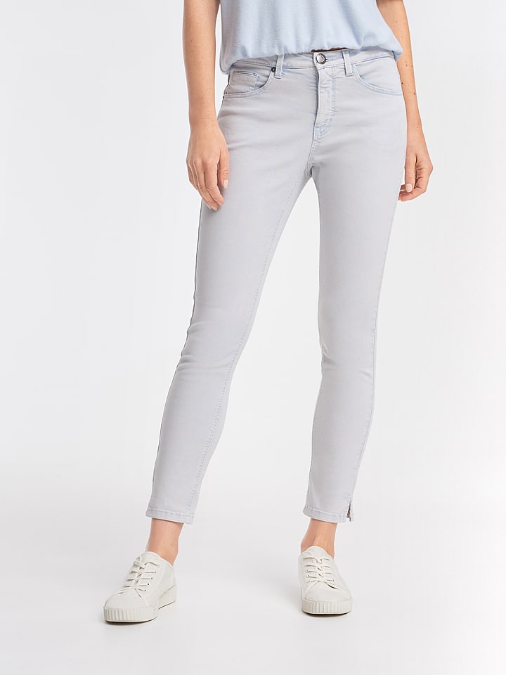 OPUS Dżinsy "Elma detail" - Skinny fit - w kolorze błękitnym rozmiar: 34/L28