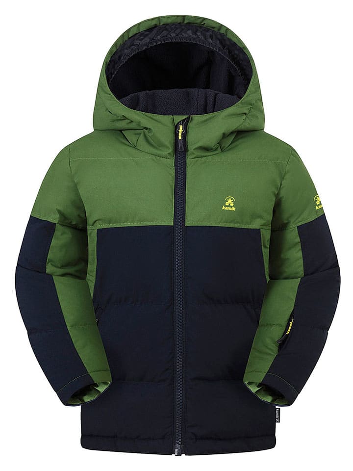Kamik Kurtka zimowa "Tucker" w kolorze zielono-antracytowym rozmiar: 104
