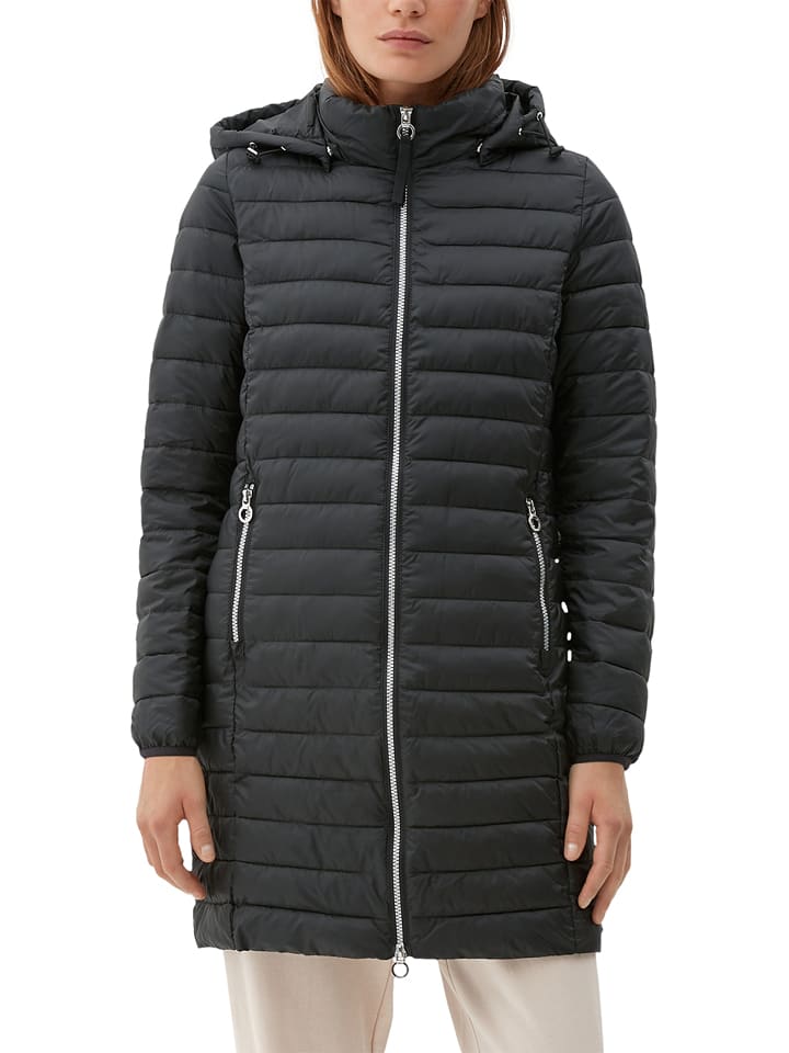 S.OLIVER RED LABEL Płaszcz pikowany w kolorze czarnym rozmiar: 38