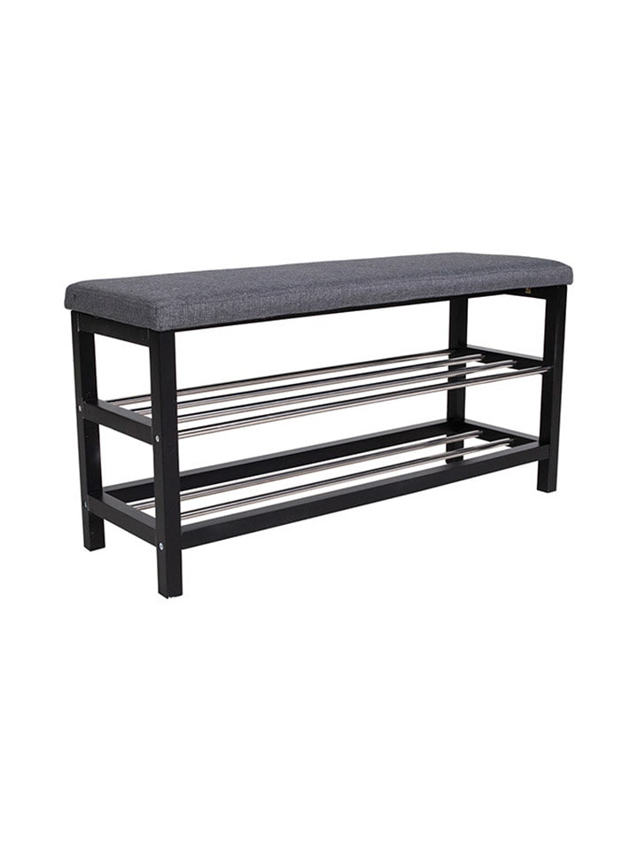 House Nordic Ławka w kolorze ciemnoszarym na buty - 100 x 50 x 34 cm rozmiar: onesize