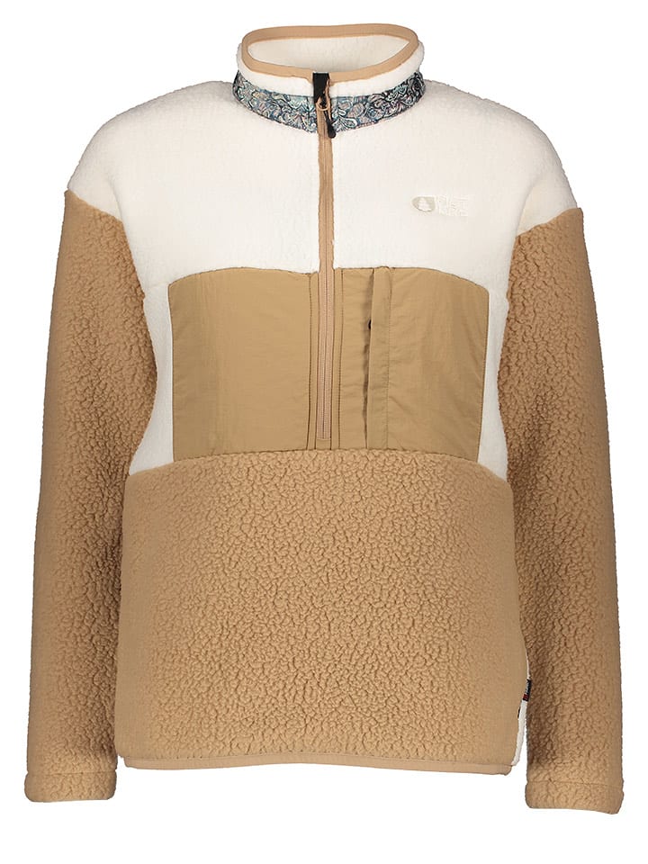 PICTURE Bluza polarowa "Naatil" w kolorze jasnobrązowo-kremowym rozmiar: XS