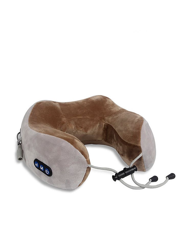 DAM Poduszka masująca w kolorze szaro-jasnobrązowym na kark rozmiar: onesize