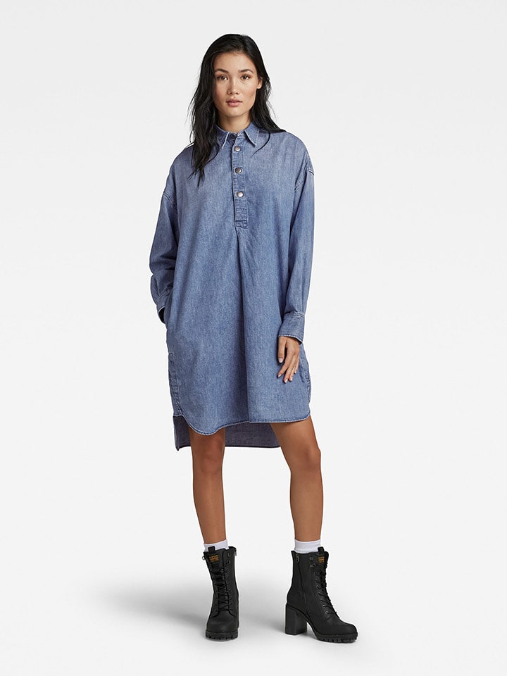 G-Star Sukienka dżinsowa w kolorze błękitnym rozmiar: L