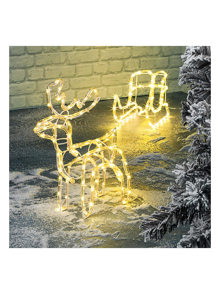 Profiline Dekoracyjna lampa LED "Deer with sled" w kolorze ciepłej bieli rozmiar: onesize