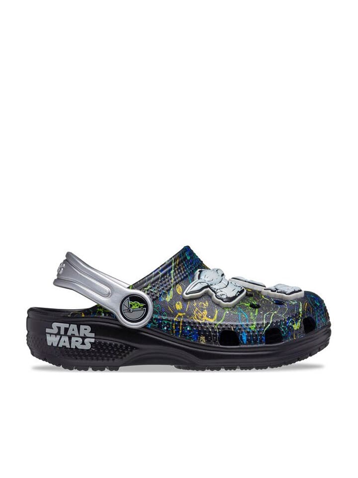 Crocs Chodaki "Grogu" w kolorze czarno-srebrnym rozmiar: 19/20