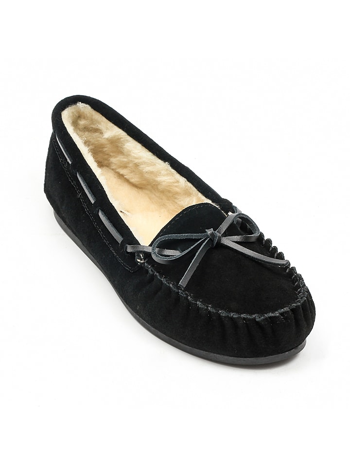 NICEBAY Skórzane mokasyny "Tauriel" w kolorze czarnym rozmiar: 38