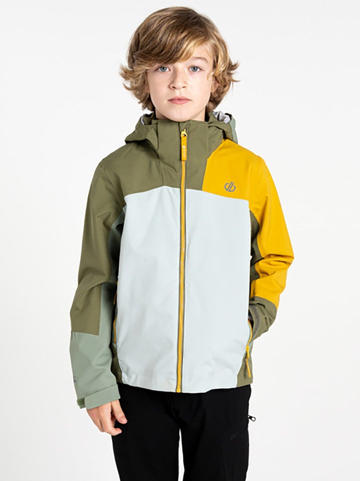 Dare 2b Kurtka funkcyjna "Explore II" w kolorze oliwkowo-biało-żółtym rozmiar: 140