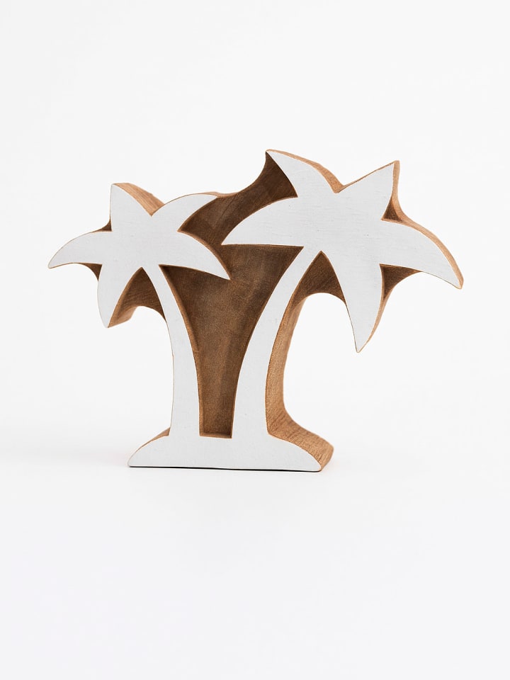 Samimi Stempel "Palm trees" w kolorze jasnobrązowo-białym - 11 x 9 cm rozmiar: onesize