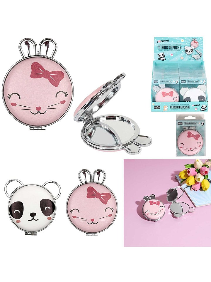 The Concept Factory Lusterko kosmetyczne w kolorze białym lub różowym (produkt niespodzianka) rozmiar: onesize