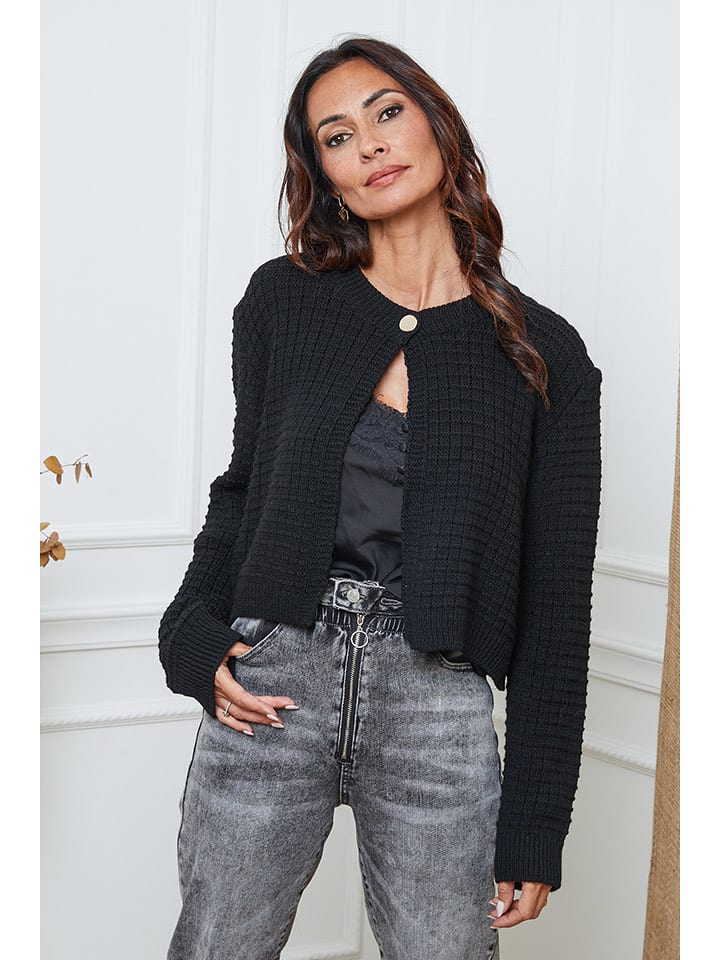 So Cachemire Kardigan "Fakis" w kolorze czarnym rozmiar: M