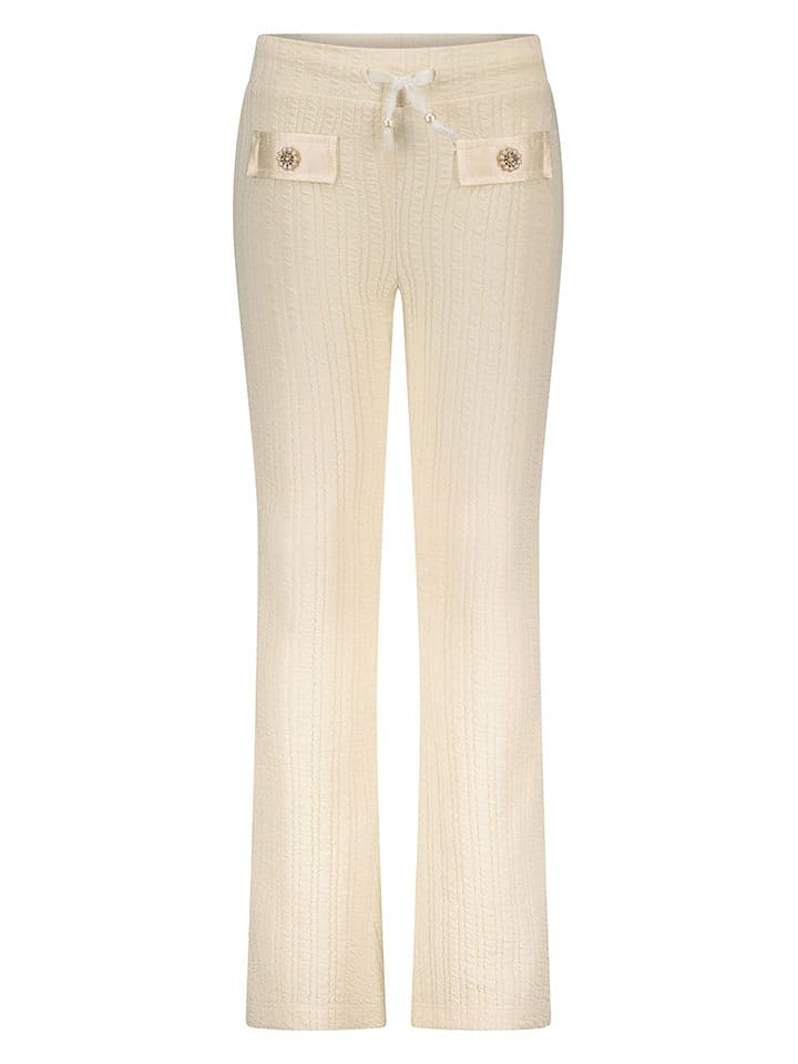 Le Chic Spodnie "Debont" w kolorze kremowym rozmiar: 98