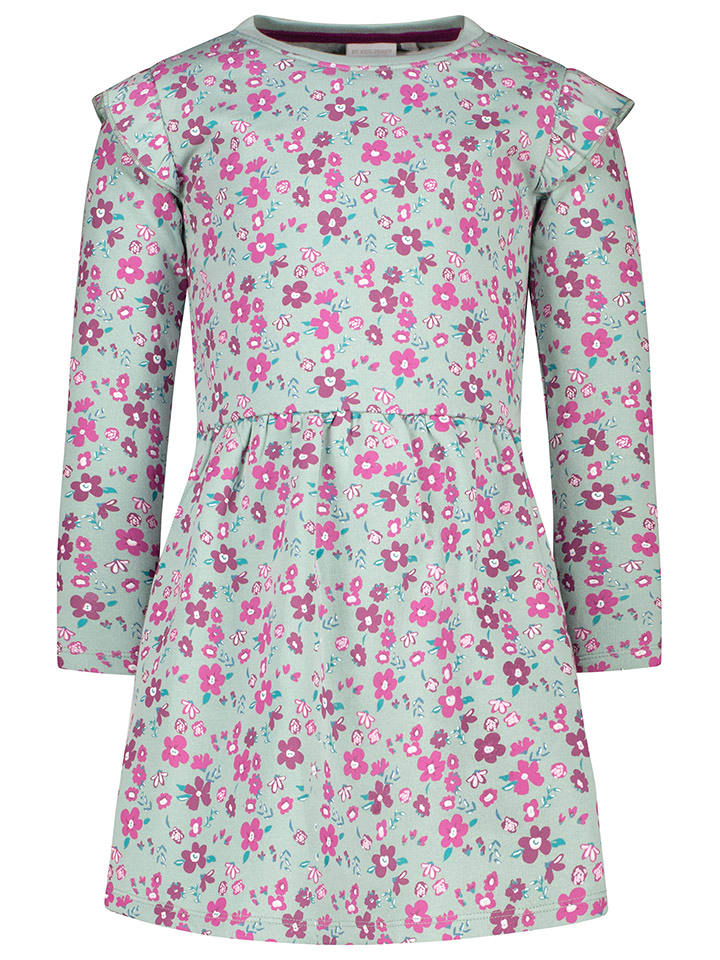 Topo Sukienka dresowa w kolorze zielono-jasnoróżowym rozmiar: 140