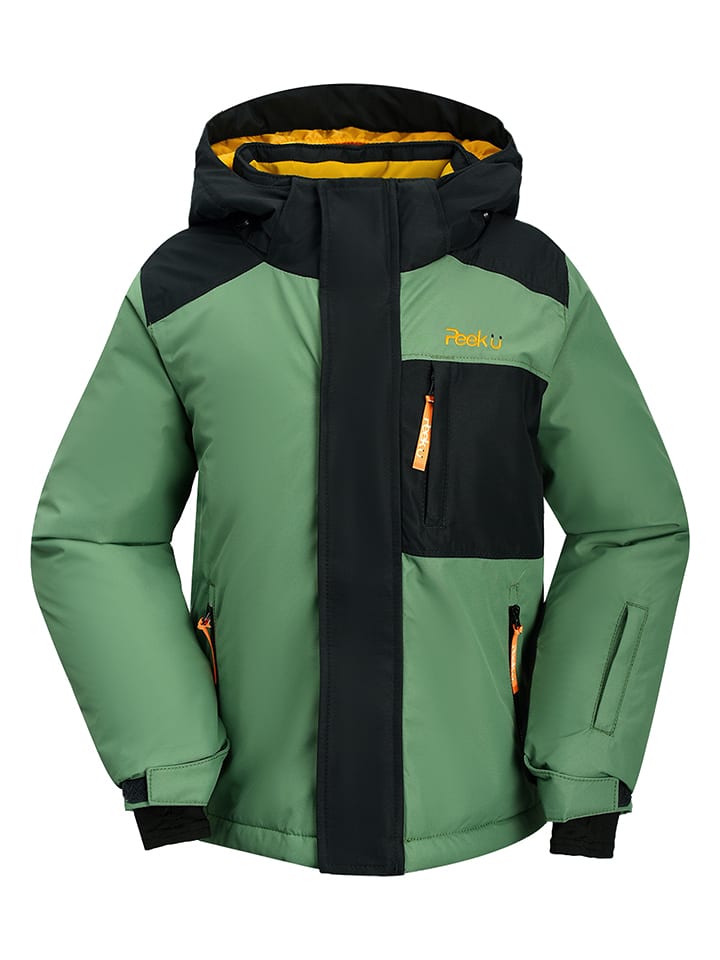 Peek U Kurtka narciarska "Cyrus" w kolorze zielonym rozmiar: 116