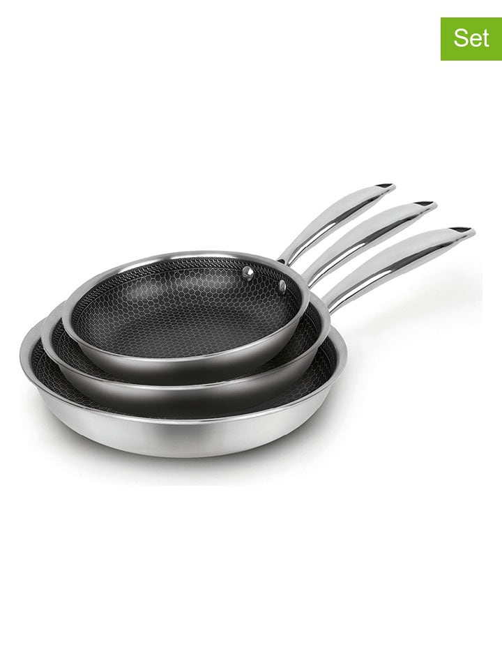 Sauter Patelnie (3 szt.) w kolorze srebrno-czarnym rozmiar: onesize