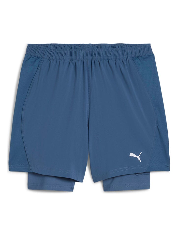 Puma Szorty 2w1 "Velocity" w kolorze niebieskim do biegania rozmiar: M