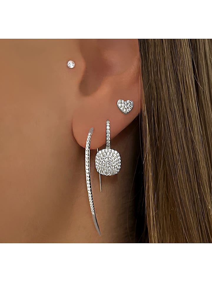 Eclat d'Argent Srebrne kolczyki z cyrkoniami rozmiar: onesize