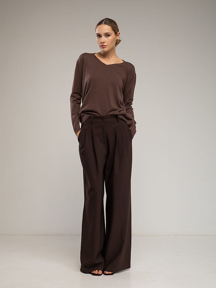 Tantra Spodnie w kolorze brązowym rozmiar: S