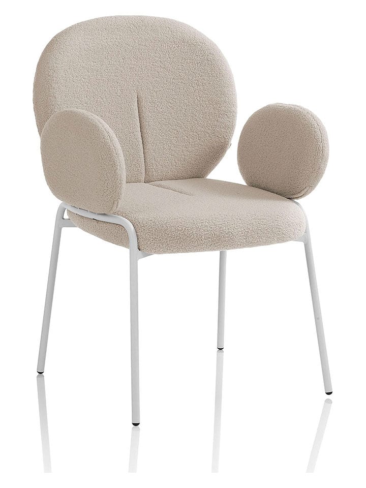 TFT Home Fotel "Pei" w kolorze beżowym - 66 x 92 x 55 cm rozmiar: onesize