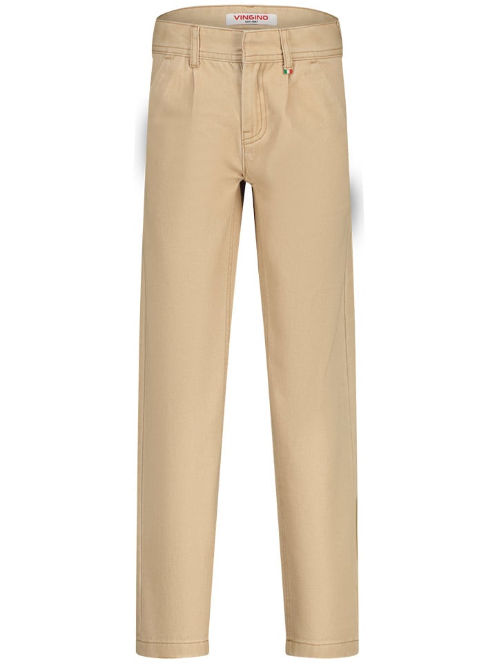 Vingino Spodnie "Safano" w kolorze beżowym rozmiar: 164