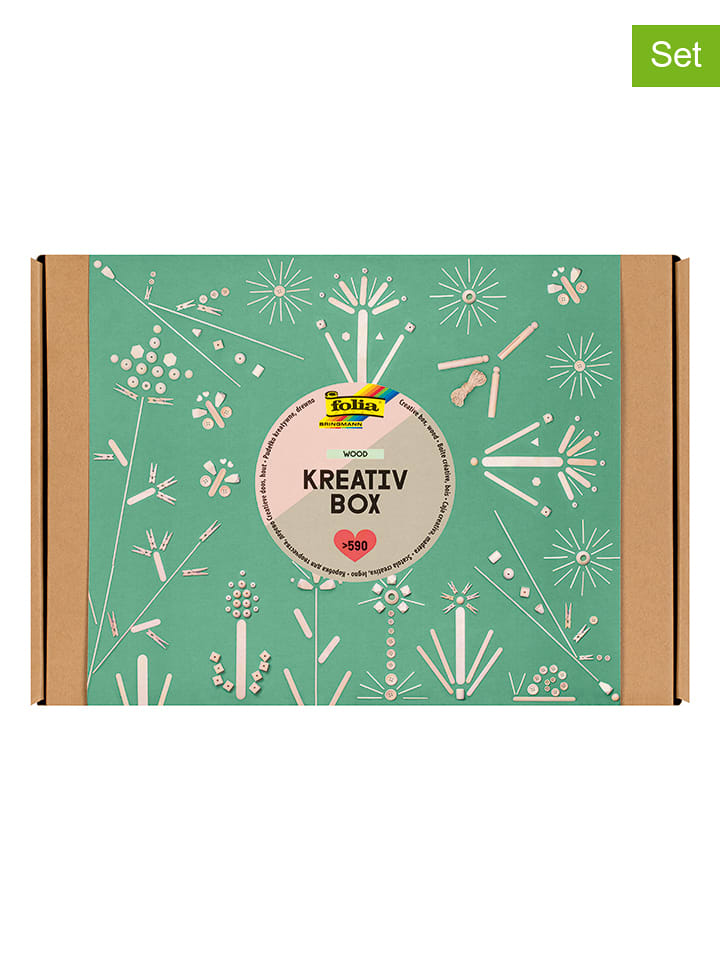 folia PAPER 590-częściowy zestaw kreatywny "Wood mix" - 5+ rozmiar: onesize