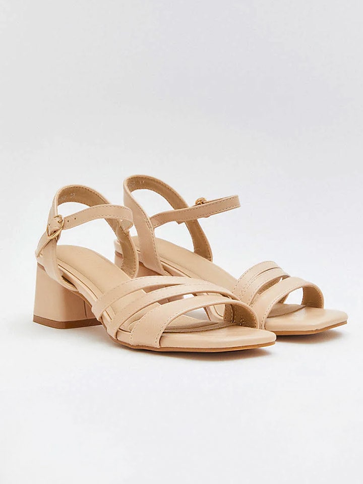 Bellucci Sandały w kolorze beżowym rozmiar: 37