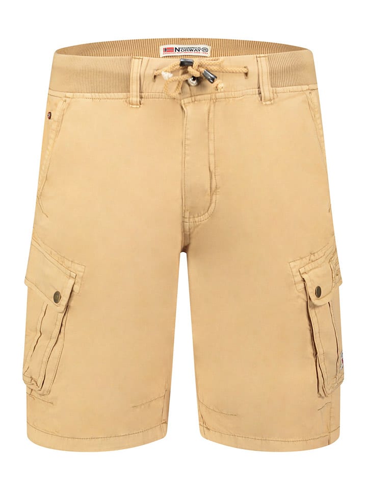 Geographical Norway Bermudy "Pakito" w kolorze beżowym rozmiar: XXL
