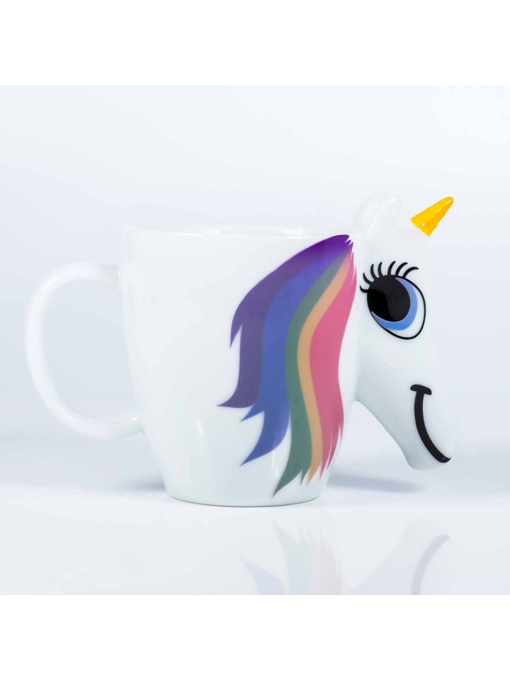 Thumbs Up Kubek w kolorze białym ze wzorem z funkcją zmiany koloru - 300 ml rozmiar: onesize