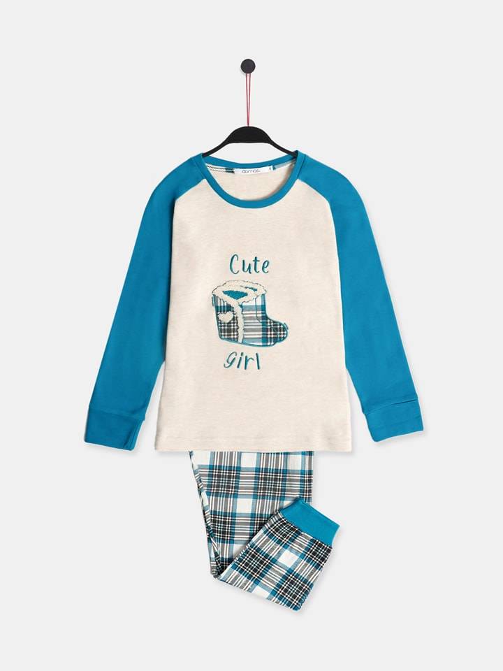 admas Piżama w kolorze niebiesko-beżowym rozmiar: 140