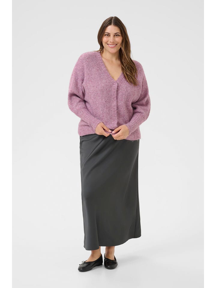 KAFFE curve Kardigan "Mirana" w kolorze fioletowym rozmiar: XL