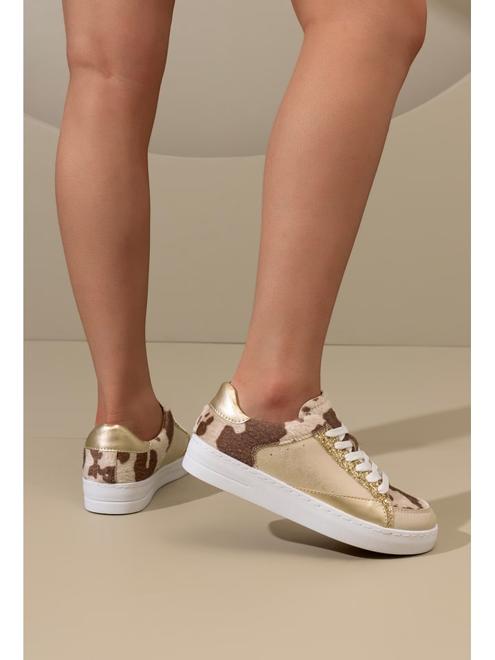 C'M Sneakersy w kolorze złoto-beżowym rozmiar: 38