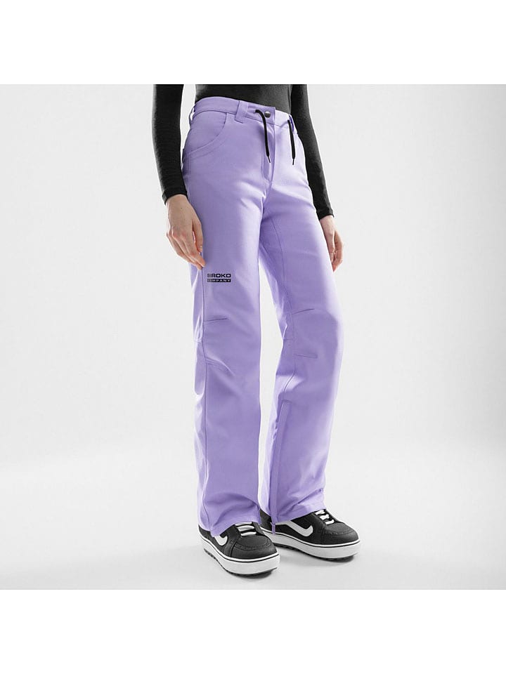 Siroko Spodnie narciarskie "P2-W Lyss" w kolorze fioletowym rozmiar: L