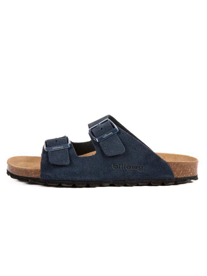 billowy Skórzane klapki w kolorze granatowym rozmiar: 38