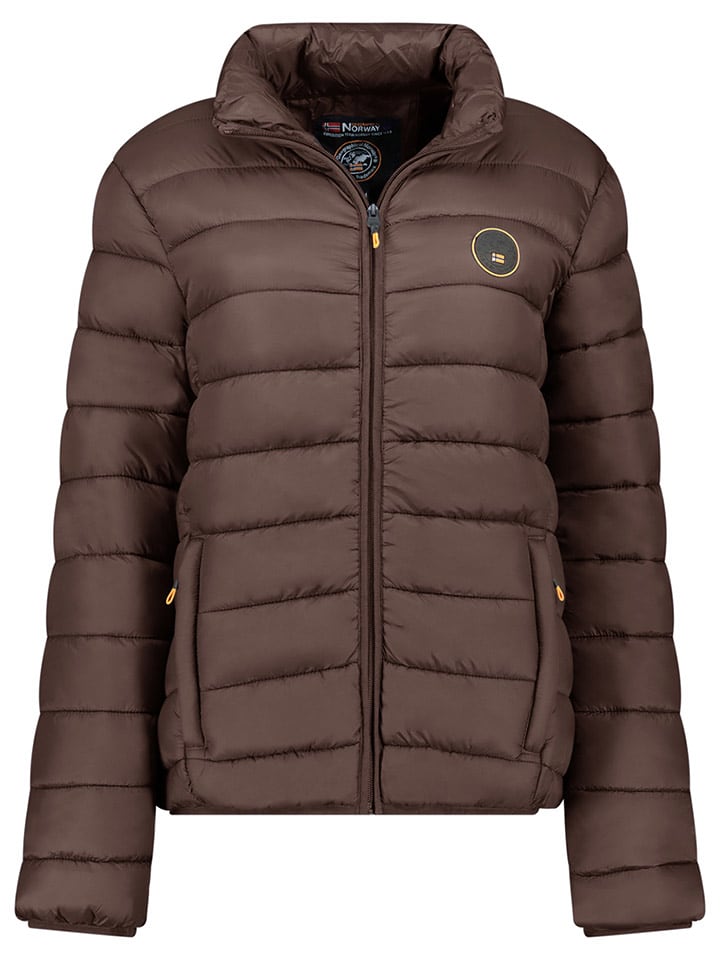 Geographical Norway Kurtka pikowana "Atikamap" w kolorze ciemnobrązowym rozmiar: L