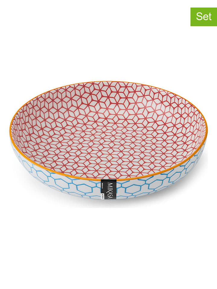 Mikasa Miski (2 szt.) w kolorze turkusowo-pomarańczowym - wys. 5 x Ø 21 cm rozmiar: onesize