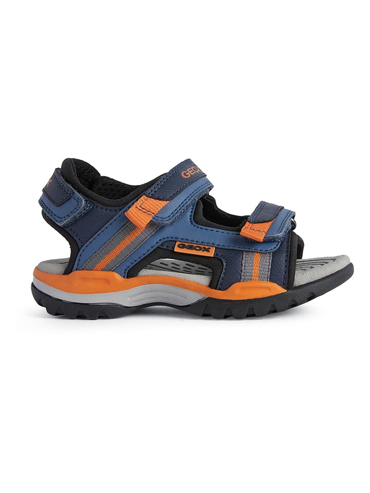 Geox Sandały "Borealis" w kolorze granatowo-pomarańczowym rozmiar: 30
