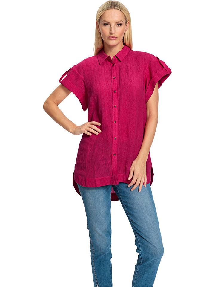 Heine Lniana bluzka w kolorze różowym rozmiar: 42