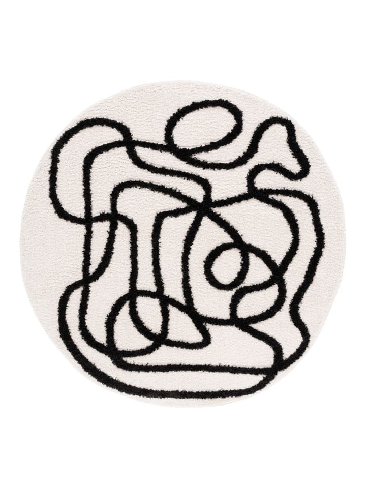 Safavieh Dywan "Norway" w kolorze biało-czarnym rozmiar: 201x201 cm